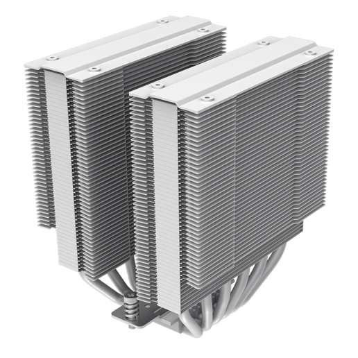 GameMax Rampage Twin600 Dual-Tower CPU Cooler in White