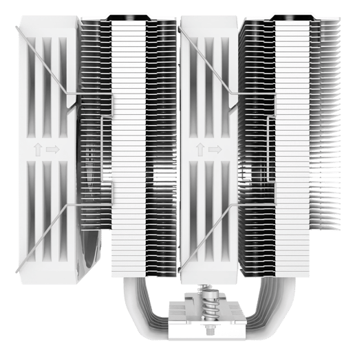 GameMax Rampage Twin600 Dual-Tower CPU Cooler in White