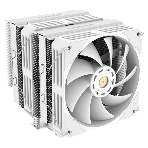 GameMax Rampage Twin600 Dual-Tower CPU Cooler in White