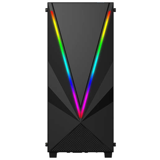 GameMax Venus Mid Tower Gaming Case - Black USB 3.0