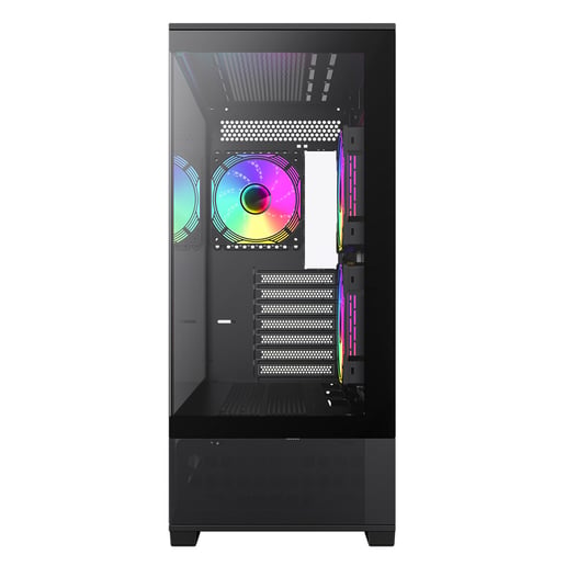 GameMax Vista 6 Mid Tower Gaming Case - Black 