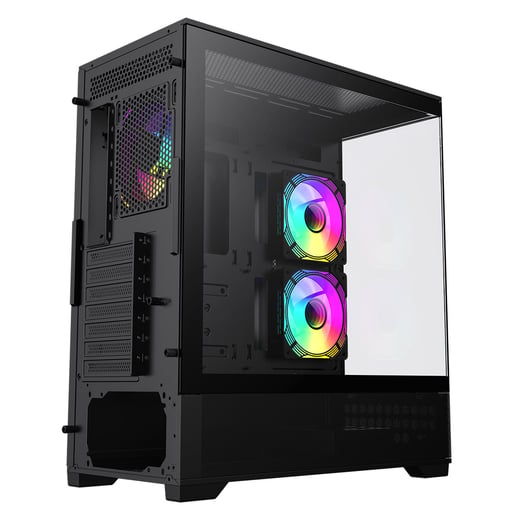 GameMax Vista 6 Mid Tower Gaming Case - Black 
