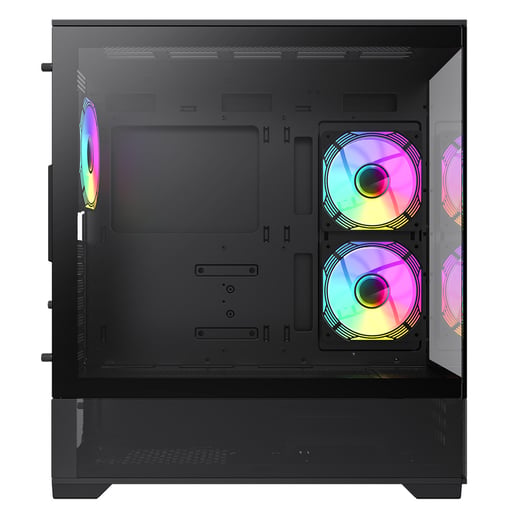 GameMax Vista 6 Mid Tower Gaming Case - Black 