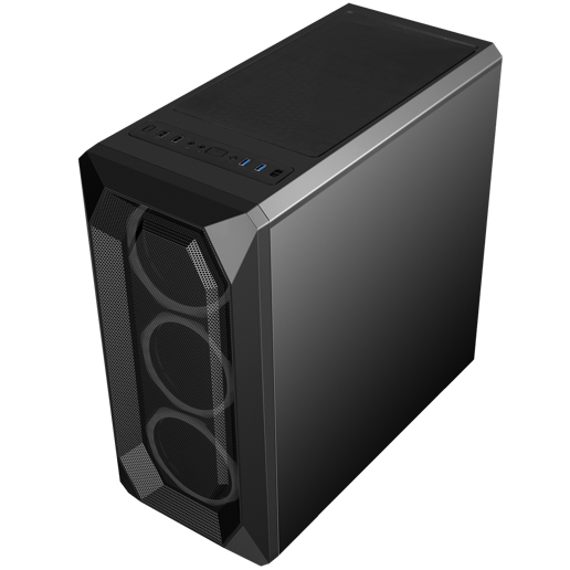 GameMax Kamikaze Pro Mid Tower Gaming Case - Black 