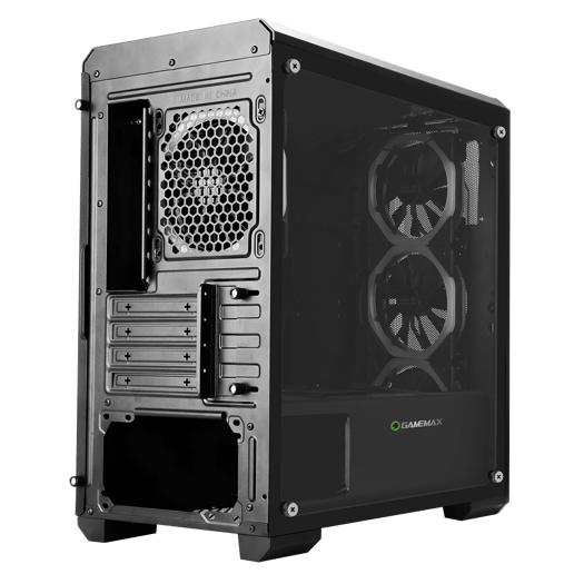 GameMax Kamikaze Pro Mid Tower Gaming Case - Black 