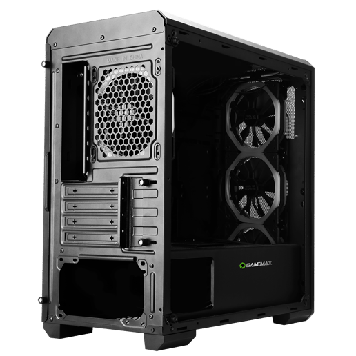 GameMax Kamikaze Pro Mid Tower Gaming Case - Black 
