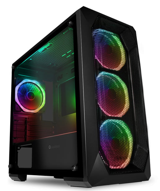 GameMax Kamikaze Pro Mid Tower Gaming Case - Black 