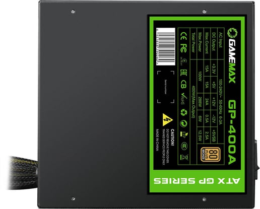 400W GameMax GP400A 80 Plus Bronze PSU