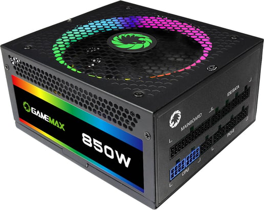 GameMax RGB 850W Modular Power Supply 80 Plus Gold