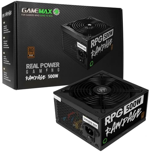 500W GameMax RPG Rampage 80 Plus Bronze PSU