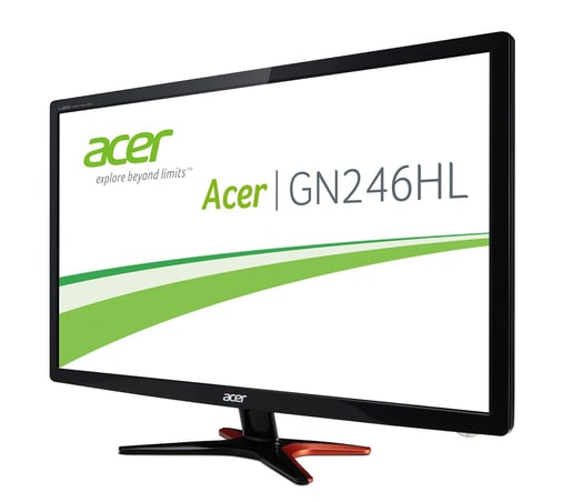 Acer GN246HLB 24 inch 3D 144Hz 1ms Gaming Monitor - Full HD, 1ms