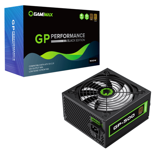 500W GameMax GP500 80 Plus Bronze PSU