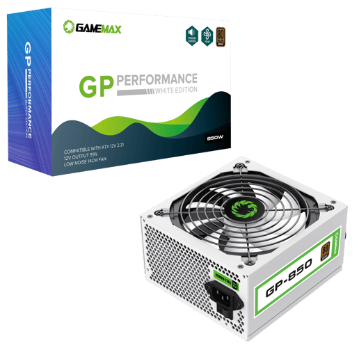 850W GameMax GP850 White 80 Plus Bronze PSU