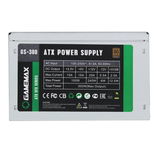 300W GameMax GS300 80 Plus Bronze PSU