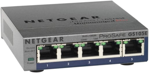 Netgear ProSafe Plus 5-Port Gigabit Mini Switch 