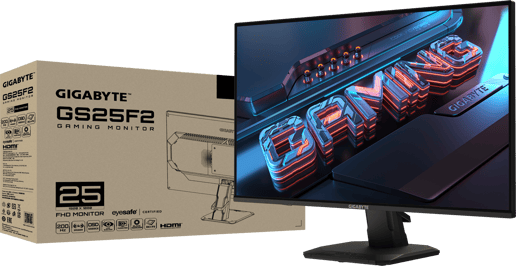 Gigabyte GS25F2 25" Full HD Gaming Monitor - IPS, 200Hz, 1ms, Speakers, HDMI, DP