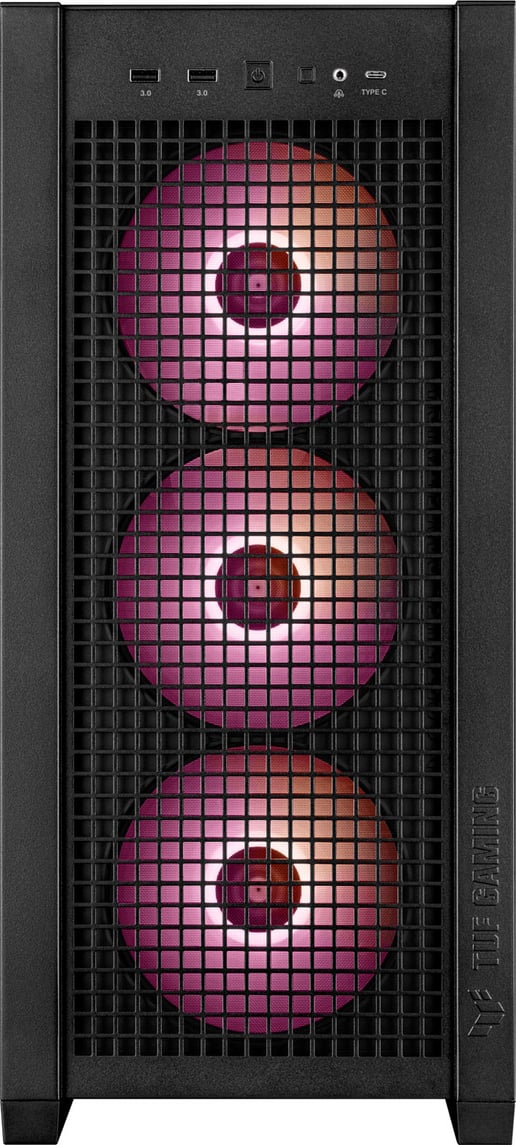 ASUS TUF Gaming GT302 ARGB Mid Tower Gaming Case - Black 