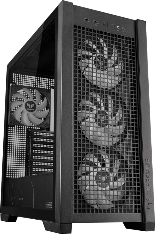 ASUS TUF Gaming GT302 ARGB Mid Tower Gaming Case - Black 