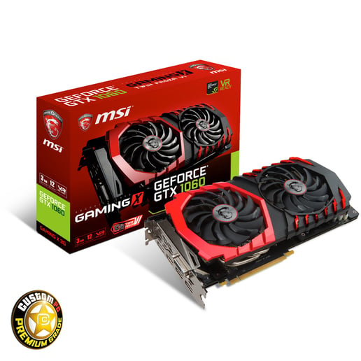 MSI GeForce GTX 1060 GAMING X OC 3GB Graphics Card