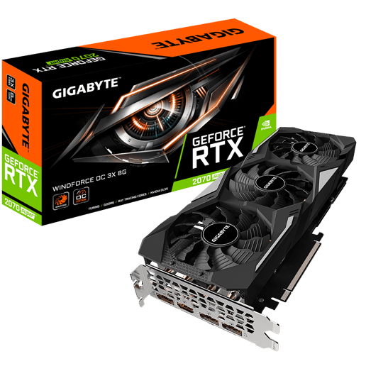 Gigabyte GeForce RTX 2070 SUPER Windforce OC 8GB Graphics Card