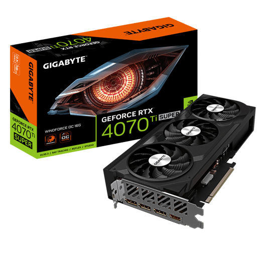 Gigabyte GeForce RTX 4070 Ti SUPER Windforce OC 16GB GDDR6X Graphics Card