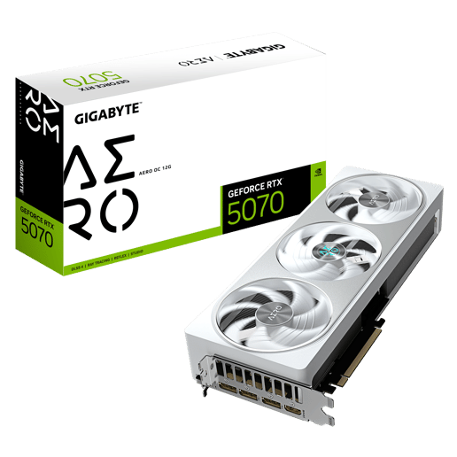 Gigabyte GeForce RTX 5070 AERO OC 12GB GDDR7 Graphics Card