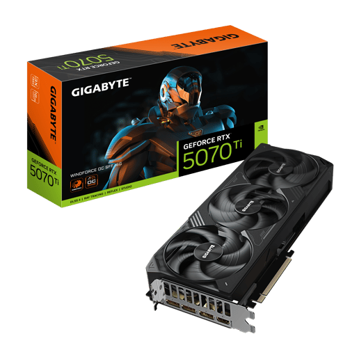 Gigabyte GeForce RTX 5070 Ti WINDFORCE SFF OC 16GB GDDR7 Graphics Card