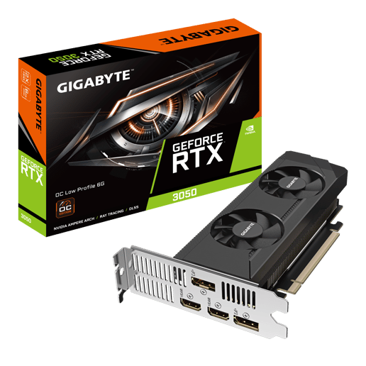 Gigabyte GeForce RTX 3050 OC 6GB GDDR6 Low Profile Graphics Card