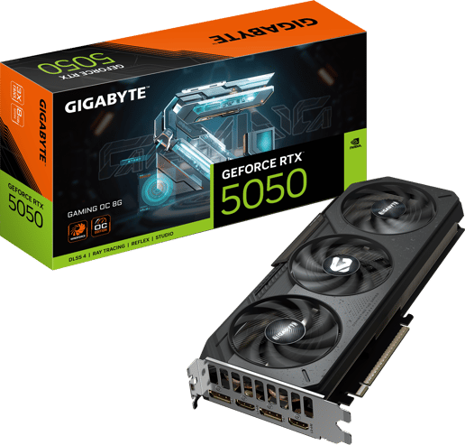 Gigabyte GeForce RTX 5050 GAMING OC 8GB GDDR6 Graphics Card