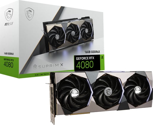 MSI GeForce RTX 4080 SUPRIM X OC 16GB Graphics Card