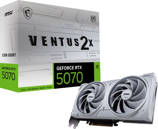 MSI GeForce RTX 5070 VENTUS 2X WHITE OC 12GB GDDR7 Graphics Card