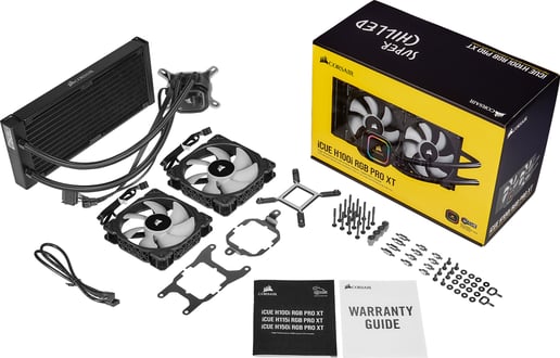 Corsair iCUE H100i RGB PRO XT 240mm All-in-One Liquid CPU Cooler