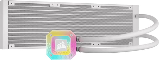 Corsair iCUE H150i ELITE CAPELLIX XT WHITE 360mm AiO Liquid CPU Cooler in White