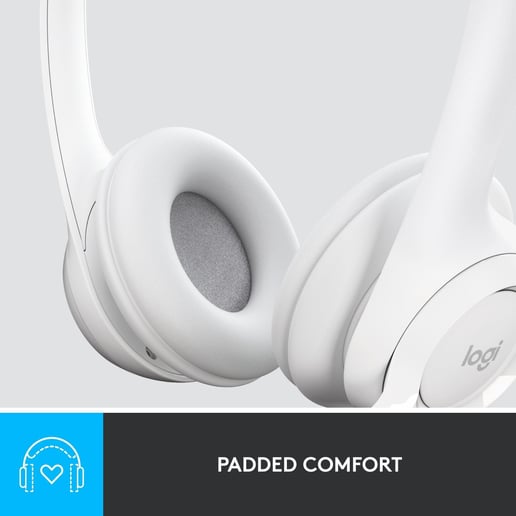 Logitech H390 USB Headset - White