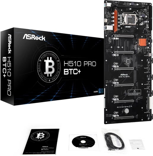 ASRock H510 Pro BTC+ Other Motherboard for Intel LGA1200 CPUs