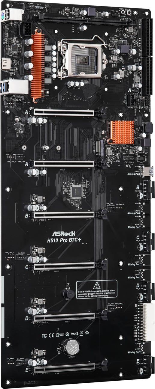 ASRock H510 Pro BTC+ Other Motherboard for Intel LGA1200 CPUs