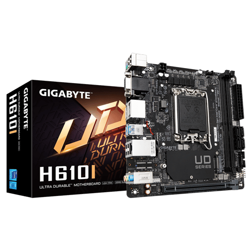 Gigabyte H610I ITX Motherboard for Intel LGA1700 CPUs
