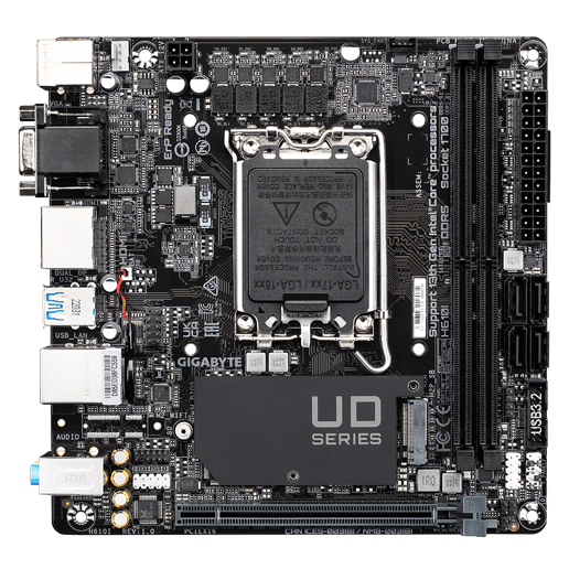 Gigabyte H610I ITX Motherboard for Intel LGA1700 CPUs