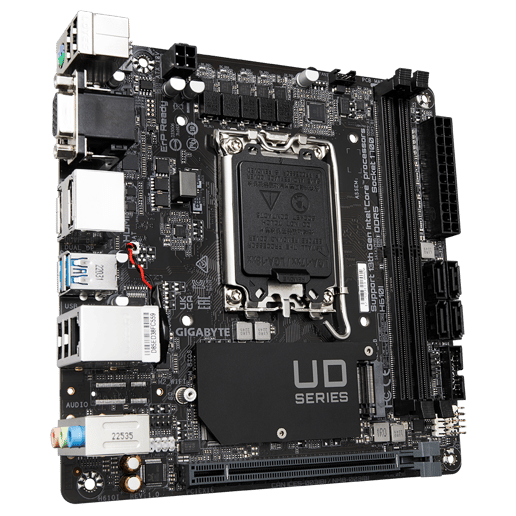 Gigabyte H610I ITX Motherboard for Intel LGA1700 CPUs