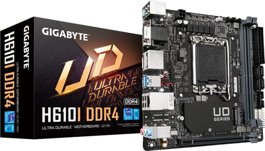 Gigabyte H610I DDR4 ITX Motherboard for Intel LGA1700 CPUs