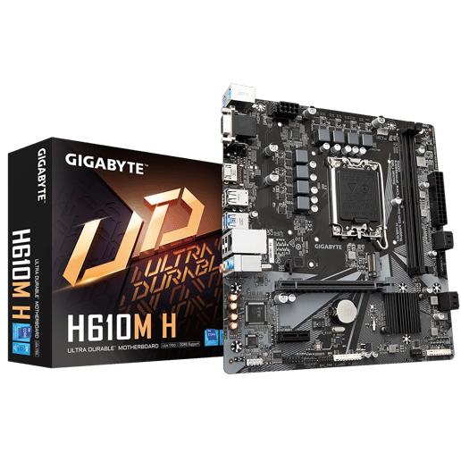 Gigabyte H610M H mATX Motherboard for Intel LGA1700 CPUs
