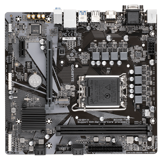 Gigabyte H610M H mATX Motherboard for Intel LGA1700 CPUs