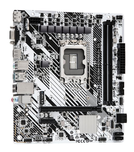 ASRock H610M-HDV/M.2+ D5 mATX Motherboard for Intel LGA1700 CPUs