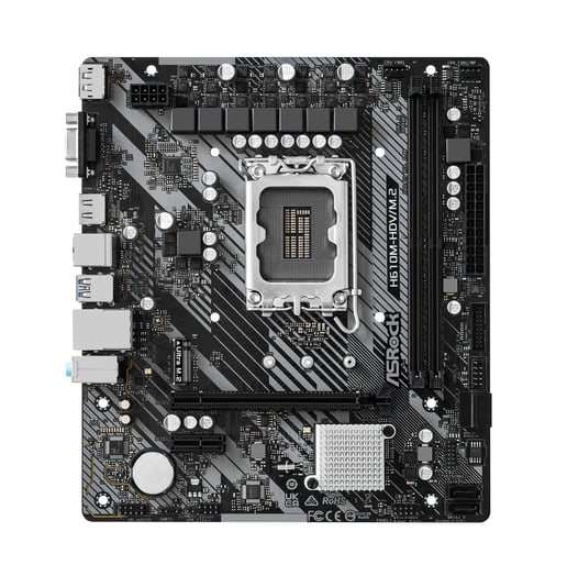 ASRock H610M-HDV/M.2 R2.0 mATX Motherboard for Intel LGA1700 CPUs