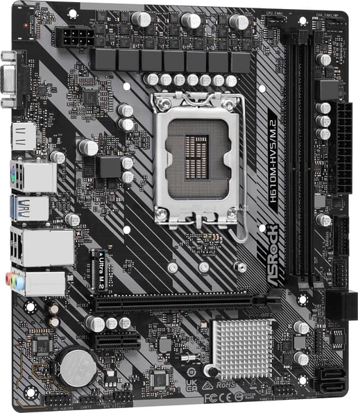 ASRock H610M-HVS/M.2 R2.0 mATX Motherboard for Intel Socket 1700 CPUs