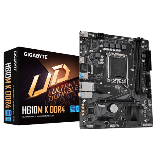 Gigabyte H610M K DDR4 mATX Motherboard for Intel LGA1700 CPUs