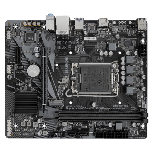 Gigabyte H610M K DDR4 mATX Motherboard for Intel LGA1700 CPUs
