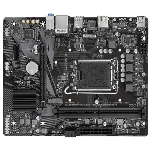 Gigabyte H610M K V2 mATX Motherboard for Intel LGA1700 CPUs