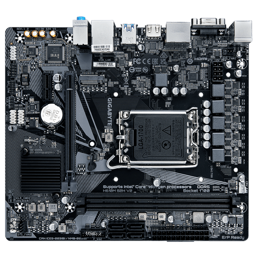Gigabyte H610M S2H V2 mATX Motherboard for Intel LGA1700 CPUs