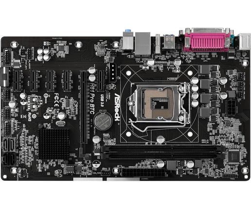 ASRock H81 Pro BTC R2.0 ATX Motherboard for Intel LGA1150 CPUs